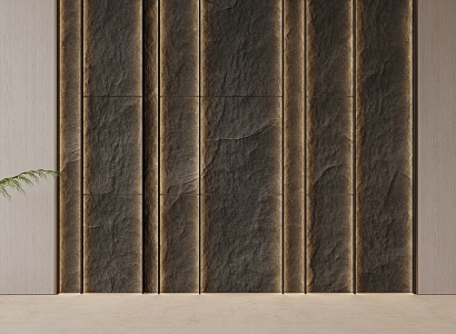 PU stone background wall 3d model