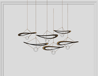 Light Luxury Chandelier 3d model