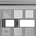 Air Conditioner Vent Grilles with Various Designs and Patterns for Home Interiors