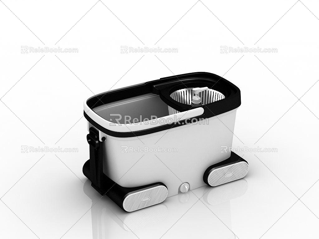 Modern Mop Bucket 3d model