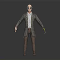 3D Sci Fi Character and Creature Model with Unique Mechanical Arm and Head Design