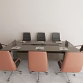 Conference table and chair combination 3d model