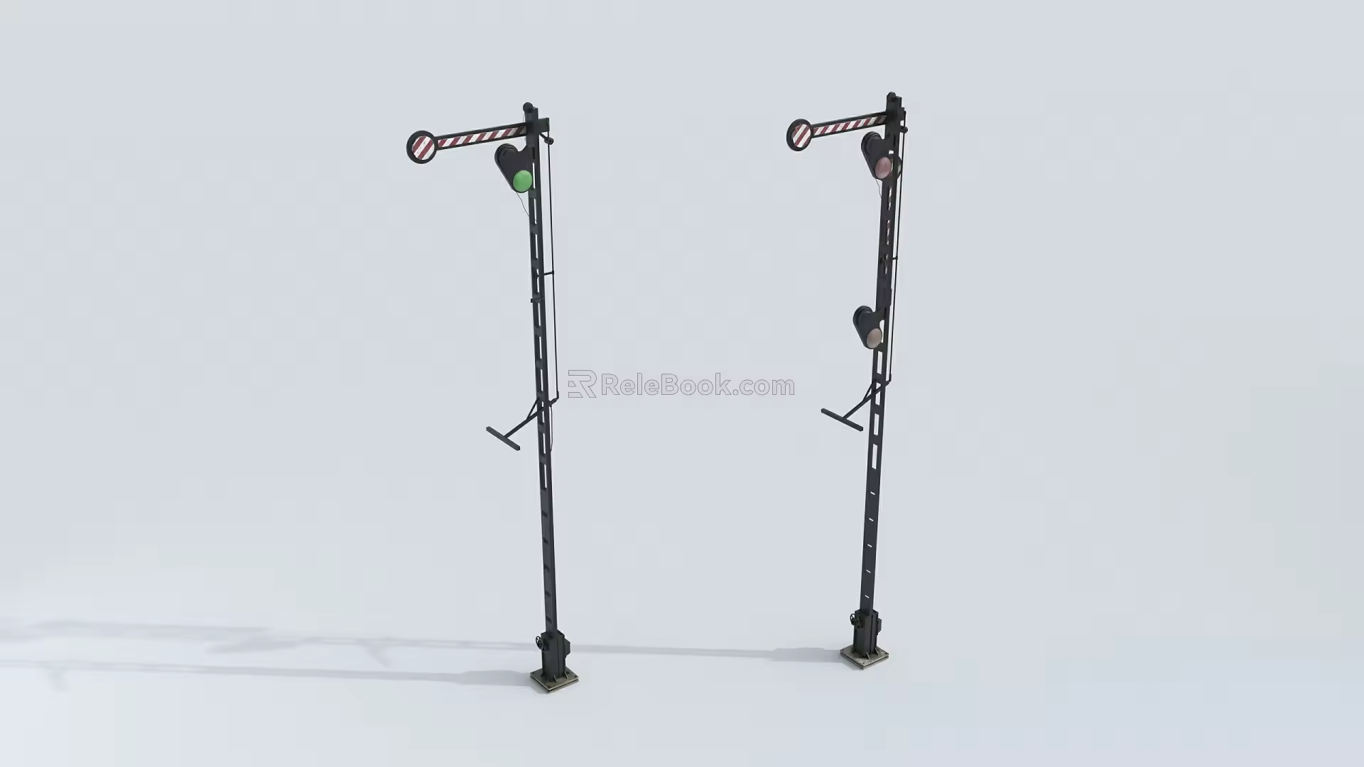 Modern Signal Light Track Light Signal Light Traffic Light 3d model