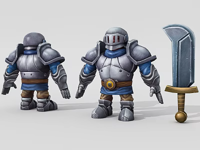 Modern Game Characters 3d model Modern Game Characters 3d model