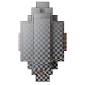 Modern Geometric Wall Lamp With Dark Panel And Wooden Frame Design