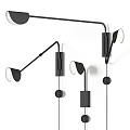 Modern Minimalist Floor Lamp With Black Adjustable Arm And Sleek Design For Home Decor