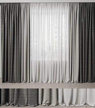 Modern Curtains 3d model