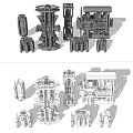 Industrial Equipment 3D Models Featuring Mechanical Structures And Detailed Technical Components
