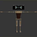 Vintage Game and Movie Character With Radio Head Circular Speakers Mechanical Arms