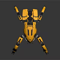 Modern Robot Mech Warrior Machine Battlearm Mechanical Battlearm Machine Warrior 3d model