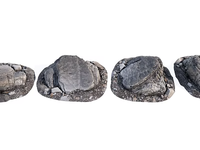 Modern Stone Landscape Natural Stone 3d model