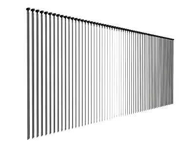Modern Vertical Gradient Striped Curtains With Light Filtering Effect For Home Decor 3d model