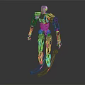 Modern Humanoid Robot Design With Sleek Metallic Body Blue Accents And Standing Stance