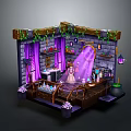 Apothecary Alchemist Alchemist Magic Scene Magic Lab Magic Scene Alien Scene 3d model