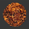 Natural Stone And Wood Decorative Piece With Unique Textured Surface