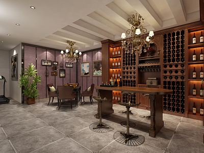 American Wine Cellar 3d model