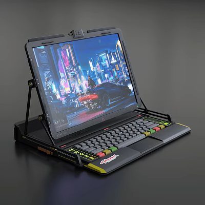 Gaming Laptop With Powerful Performance Vibrant Display And Colorful Detachable Keyboard 3d model