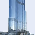 Modern Tall Glass Tower With Sleek Facade And Spire Architectural Design