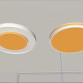 Modern Minimalist White Round Ceiling Light With LED Soft Bright Illumination 3d model