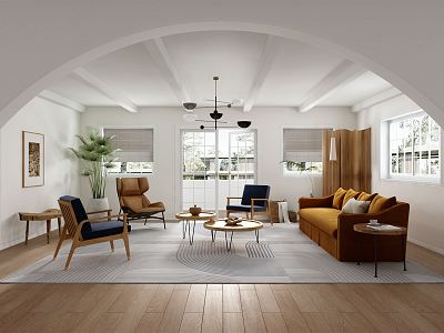 Nordic Living Room model