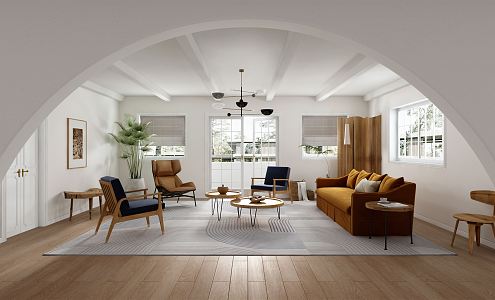 Nordic Living Room 3d model