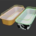Gold And Black White Cow Pattern Aluminum Foil Tableware Set On Reflective Black Background