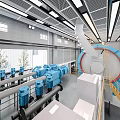 Modern workshop factory workshop production workshop equipment 3d model