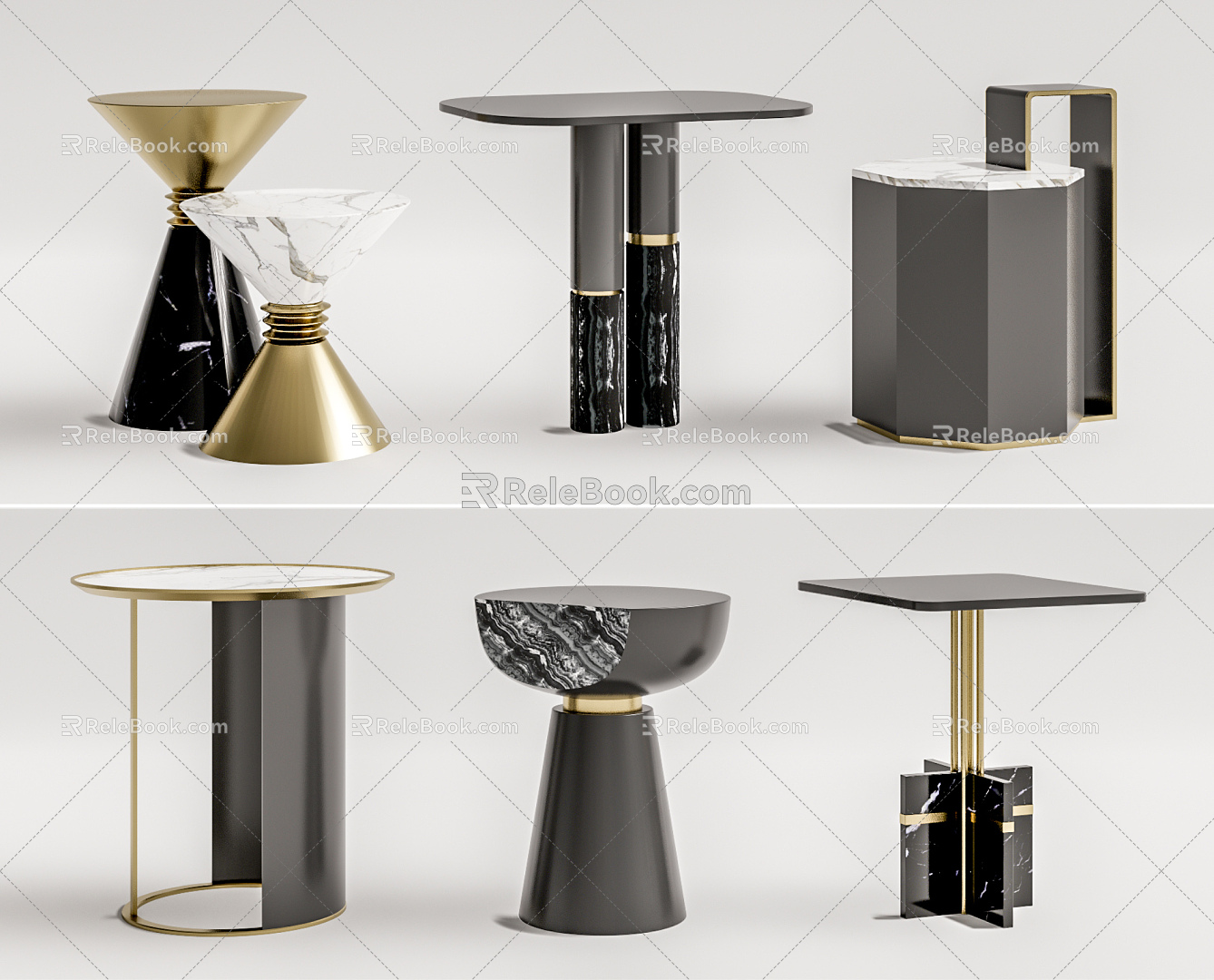 Light Luxury Corner Table Corner Table Combination model