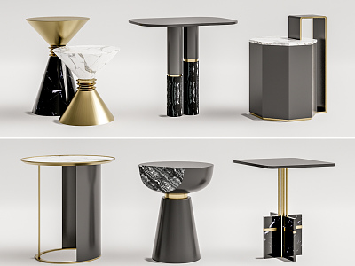 Light Luxury Corner Table Corner Table Combination model