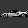 White Racing Car With Black Roof Rear Wing Streamlined Design And Sporty Wheels
