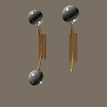 Modern Wall Lamps With Gold Brackets And Double White Globe Shades Mounted On Beige Wall