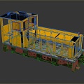 vintage train steam train train carriage locomotive head steam car carriage train modern vehicle 3d model