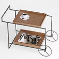 Log trolley mobile side 3d model