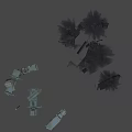 Advanced Military Weapon System With Missile Launcher Radar And Support Vehicles