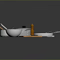 Essential Kitchen Utensils Set with Pots Pans Whisk Knife and Cutting Board