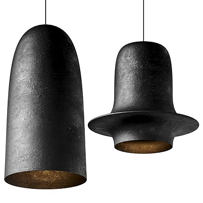 Modern Chandelier Makhno Black Chandelier 3d model