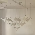 Modern designer art installation pyramid chandelier 3d model
