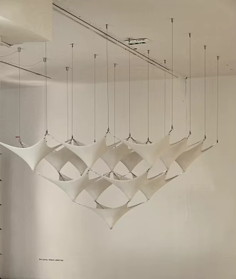 Modern designer art installation pyramid chandelier 3d model