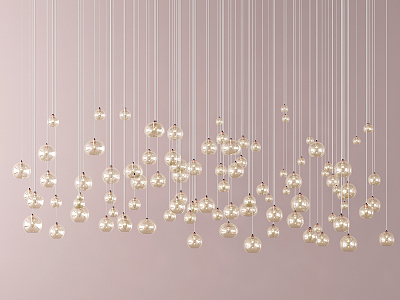 Modern chandelier 3d model