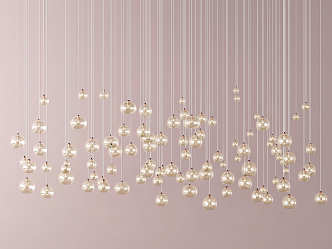 Modern chandelier 3d model