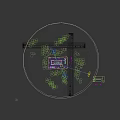 Modern Industrial Factory Building With Multi Story Structure Flat Roof Green Surroundings And Road Access