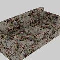 Stylish Multi Seater Sofa With Floral Pattern For Comfortable Living Room
