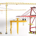 Public Infrastructure Construction Machinery Featuring Tower Gantry And Mobile Cranes