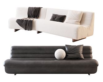 Modern Multiplayer Sofa Multiplayer Sofa Combination 3d model