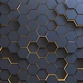 Hexagonal Technology Background Wall Modern Technology Background Wall Geometric Background Wall Hexagonal Decorative Technology Wall Hexagonal Wall Hexagonal Background 3d model