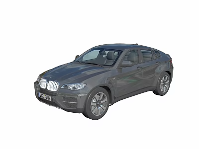Gray SUV With Sleek Modern Exterior And Four Door Design Alloy Wheels 3d model