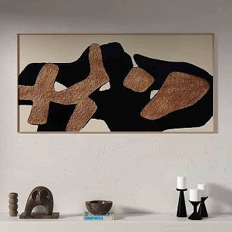 Modern Light Luxury Decorative Painting 3d model