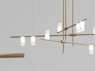 Modern chandelier metal chandelier 3d model