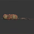 Seafood Display Setup With Woven Baskets Fishing Net And Octopus Tentacles