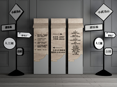 Modern Signs 3d model